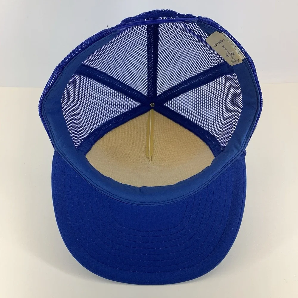 Stash's Little White Inn Hat Blue Mesh Snapback Trucker Cap Wisconsin Vintage
